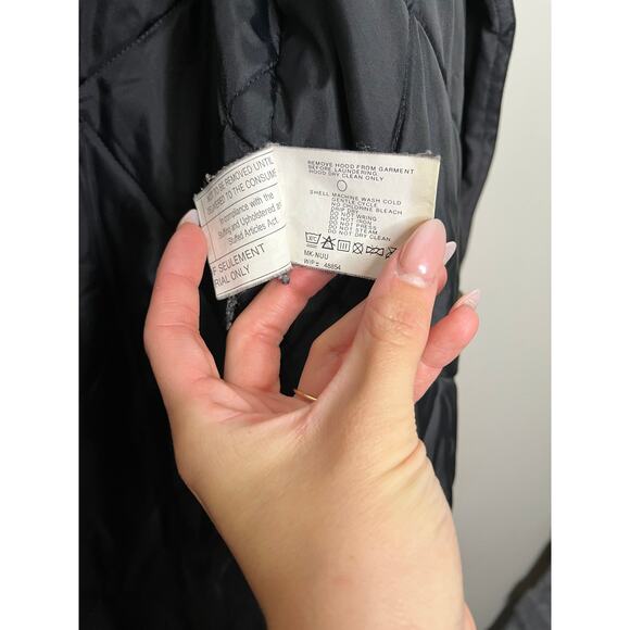 Woolrich Vintage Black Extra Long Parka Jacket w/ Detatchable Fur In Black - Picture 16 of 16